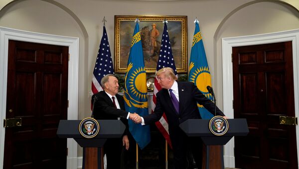 Нурсултан Назарбаев и Дональд Трамп, архивное фото - Sputnik Казахстан