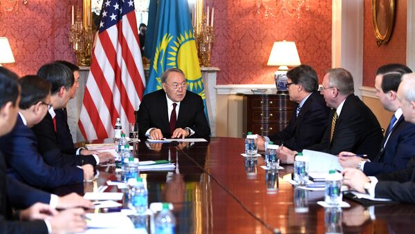 Встреча президента Казахстана с министром энергетики США Риком Перри - Sputnik Казахстан