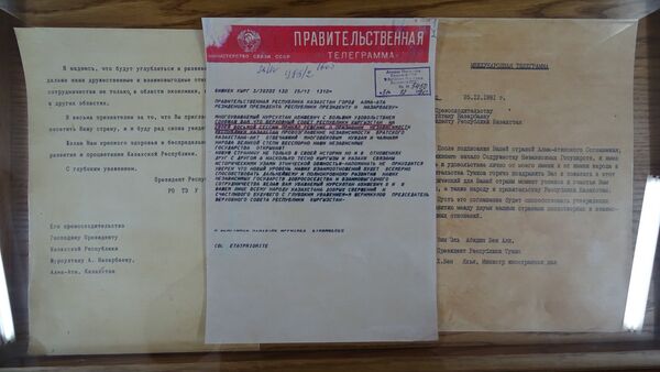Копия документа о признании независимости Казахстана, музей первого президента в Темиртау - Sputnik Казахстан