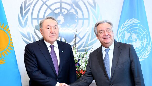 Встреча Нурсултана Назарбаева с Генеральным секретарем ООН Антониу Гутерришем - Sputnik Казахстан