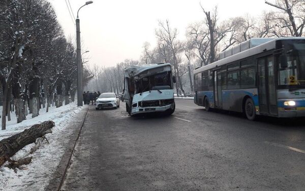 Крупное ДТП с пассажирским автобусом - Sputnik Казахстан