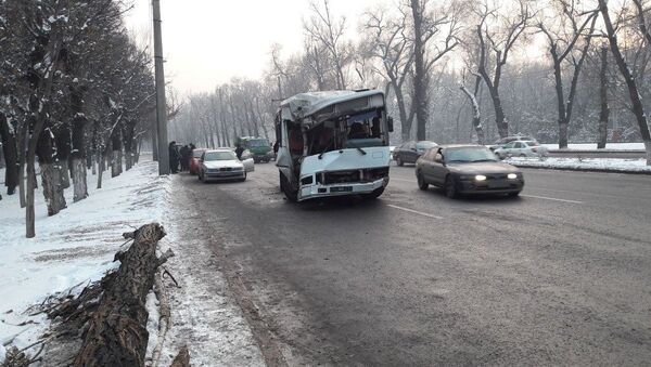 Крупное ДТП с пассажирским автобусом - Sputnik Казахстан