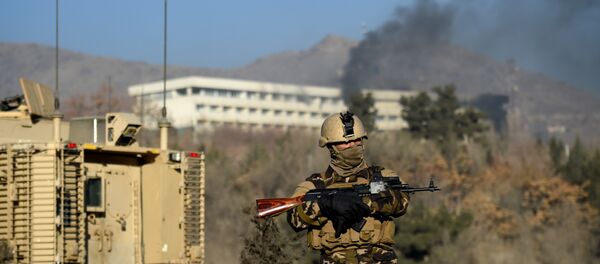 Захваченный боевиками отель в Кабуле Захваченный боевиками отель в Кабуле - Sputnik Казахстан