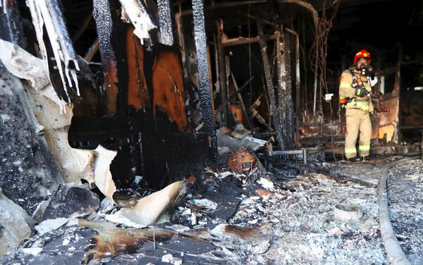 Пожар в больнице в южнокорейском городе Мильян - Sputnik Казахстан
