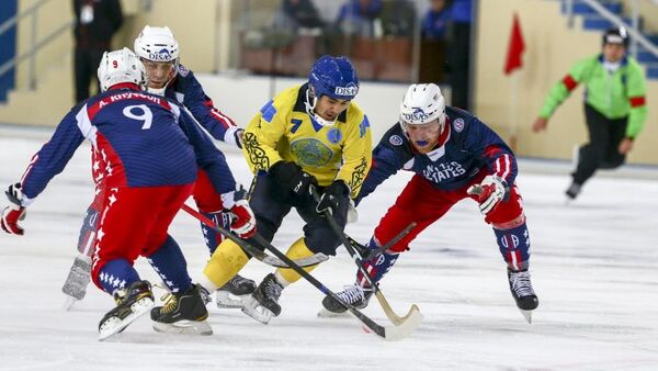 Чемпионат мира по хоккею с мячом, матч Казахстан-США - Sputnik Казахстан