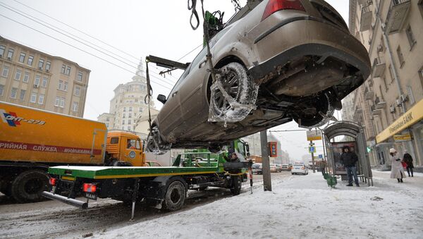 Эвакуация автомобиля, архивное фото - Sputnik Казахстан