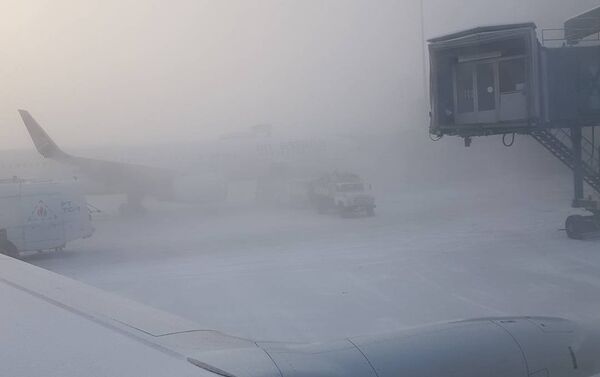 Туман в аэропорту Алматы - Sputnik Казахстан