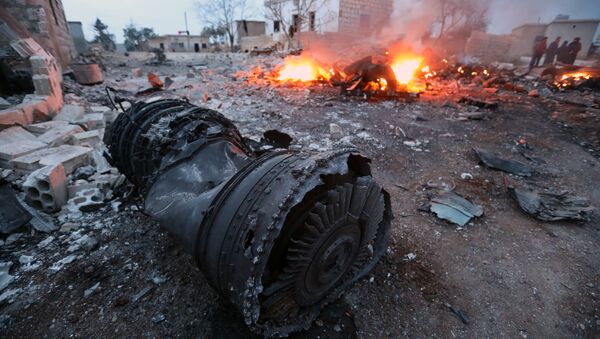 Обломки сбитого Су-25 - Sputnik Казахстан