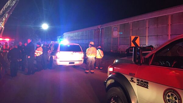 Столкновение пассажирского и грузового поездов в Южной Каролине, США - Sputnik Казахстан