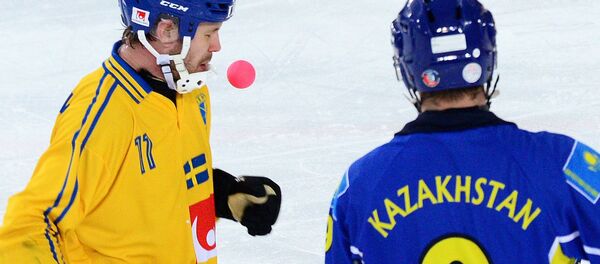 Хоккей с мячом. Чемпионат мира. Матч Швеция - Казахстан - Sputnik Казахстан