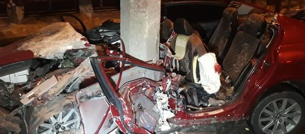 Врезался в столб - Sputnik Казахстан