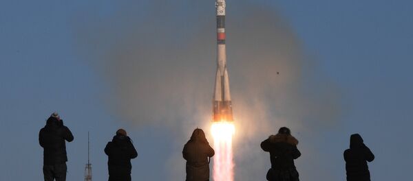 Пуск ракеты-носителя с космодрома Байконур Пуск ракеты-носителя с космодрома Байконур - Sputnik Казахстан