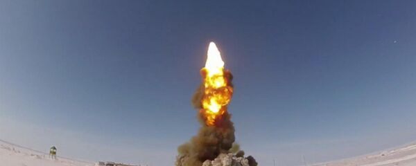 Запуск ракеты ПРО с полигона Сары-Шаган Запуск ракеты ПРО с полигона Сары-Шаган - Sputnik Казахстан