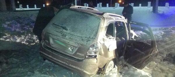 Пойыз бен көлік соқтығысты - Sputnik Қазақстан