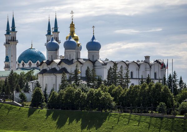 Мечеть Кул-Шариф, Благовещенский собор на территории Казанского кремля - Sputnik Казахстан