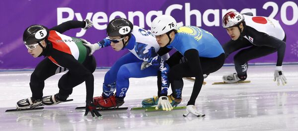 Шорт-трекист Абзал Ажгалиев Шорт-трекист Абзал Ажгалиев - Sputnik Казахстан