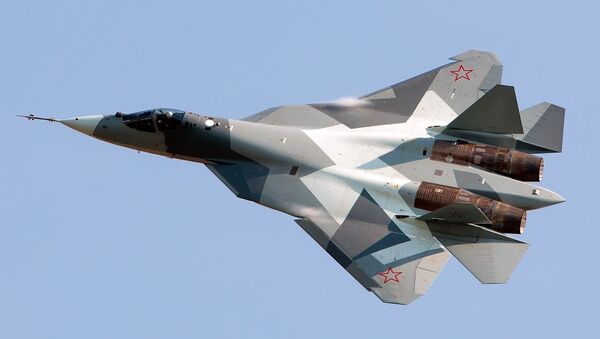 Самолет Су-57, архивное фото - Sputnik Қазақстан