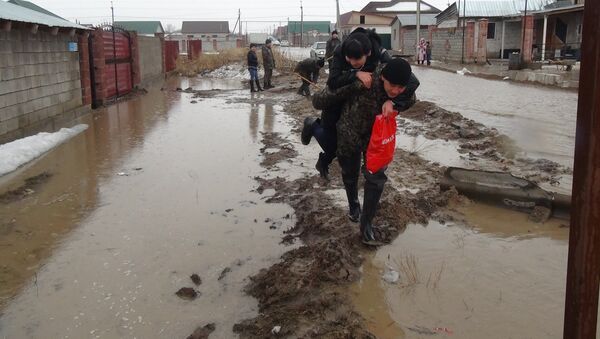 Алматы облысының Ұзынағаш ауылын еріген қар суы басып қалды - Sputnik Қазақстан