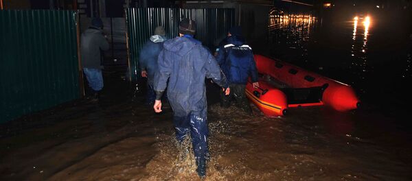 Подтопленный поселок Туздыбастау в Алматинской области - Sputnik Казахстан