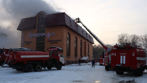 Пожар в развлекательном комплексе в Петропавловске - Sputnik Казахстан