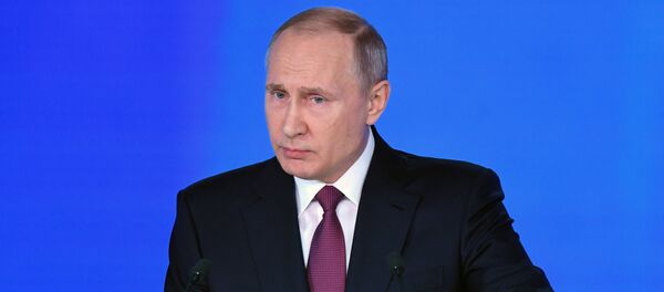 Ежегодное послание президента РФ В. Путина Федеральному Собранию Ежегодное послание президента РФ В. Путина Федеральному Собранию - Sputnik Казахстан