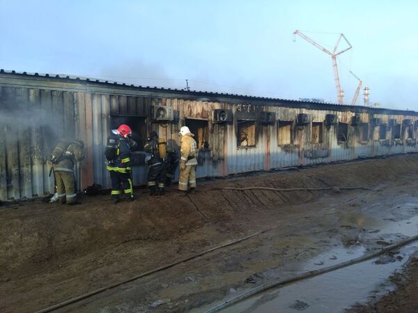 Общежитие загорелось на Карабатане - Sputnik Казахстан