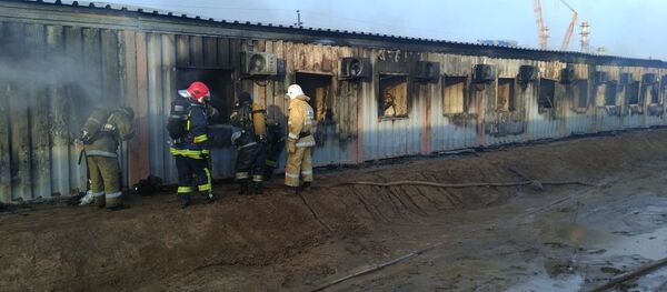 Атырау облысында жұмысшылар жатақханасынан өрт шыққан Атырау облысында жұмысшылар жатақханасынан өрт шыққан - Sputnik Қазақстан