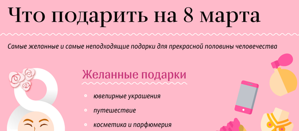 Подарки на 8 марта - Sputnik Казахстан