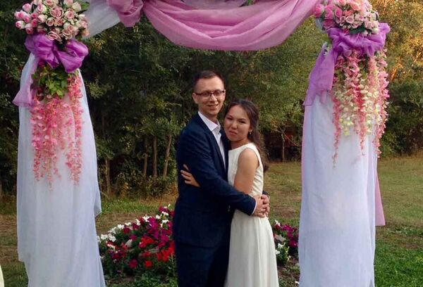 Олег Рябченко и Айкен Нуралы Олег Рябченко и Айкен Нуралы - Sputnik Казахстан