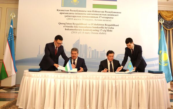 17-ое заседание совместной межправительственной комиссии по двустороннему сотрудничеству между Казахстаном и Узбекистаном - Sputnik Казахстан