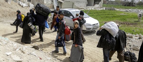 Сирийцы покидают Восточную Гуту - Sputnik Казахстан