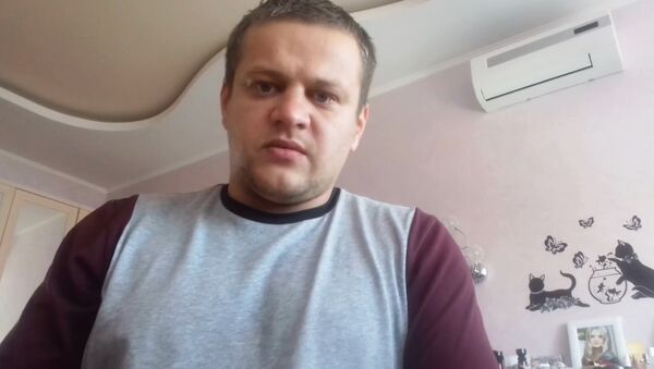 Житель Кемерово Игорь Востриков, потерявший в пожаре всю семью - Sputnik Казахстан