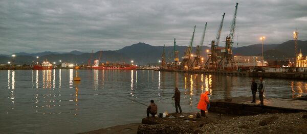 Морской порт в Батуми Морской порт в Батуми - Sputnik Казахстан