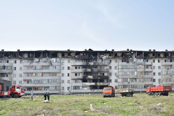 Квартиры после пожара в алматинском микрорайоне Кок Жиек Квартиры после пожара в алматинском микрорайоне Кок Жиек - Sputnik Казахстан
