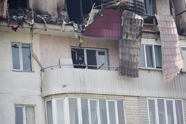 Квартиры после пожара в алматинском микрорайоне Кок Жиек Квартиры после пожара в алматинском микрорайоне Кок Жиек - Sputnik Казахстан