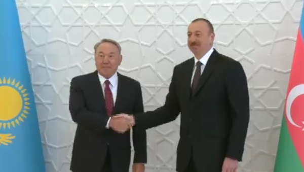 Нурсултан Назарбаева и Ильхам Алиев - Sputnik Казахстан