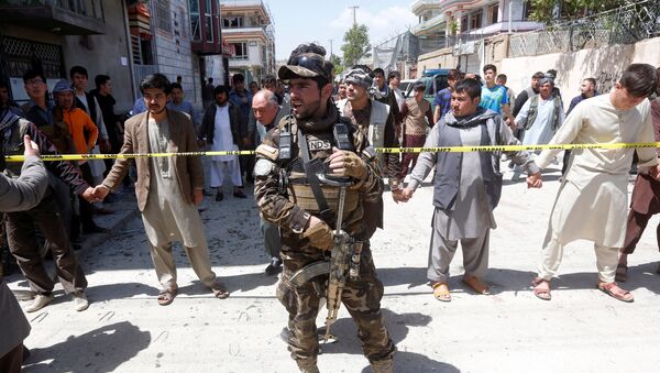 Афганские силовые структуры на месте теракта в Кабуле - Sputnik Казахстан