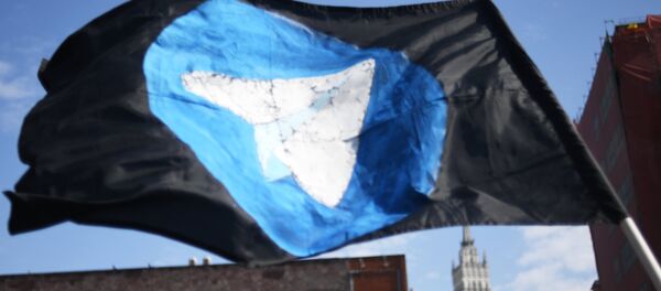 Митинг в поддержку Telegram - Sputnik Казахстан