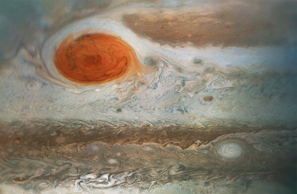 Изображение Большого красного пятна на Юпитере - Sputnik Казахстан