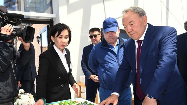Президент Казахстана Нурсултан Назарбаев приехал в Алматинскую область с рабочим визитом - Sputnik Казахстан