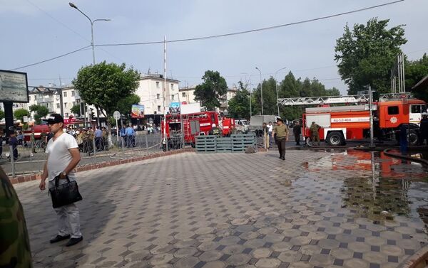 Пожар в кафе Гараж в Шымкенте - Sputnik Казахстан