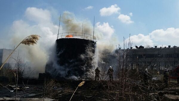 Пожар произошел на территории завода в Северном Казахстане - Sputnik Казахстан