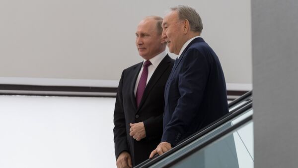 Президент России Владимир Путин и президент Казахстана Нурсултан Назарбаев - Sputnik Казахстан