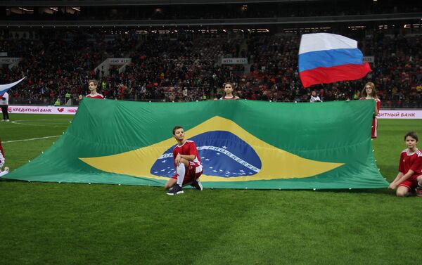 “Лужники” с честью выдержали товарищеский матч между сборными России и Бразилии - Sputnik Казахстан