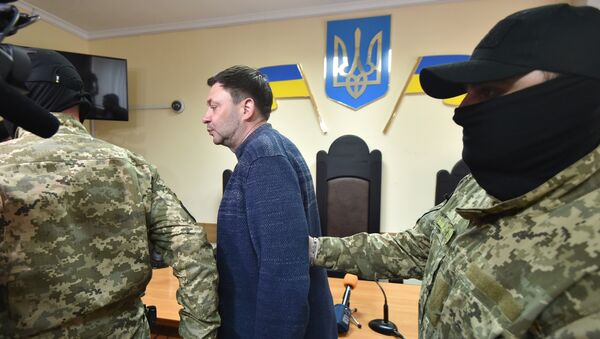 Кирилл Вышинский в зале суда после ареста - Sputnik Казахстан