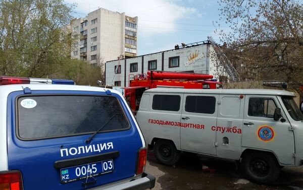 Пожар в торговом доме Триумф в Кокшетау - Sputnik Казахстан