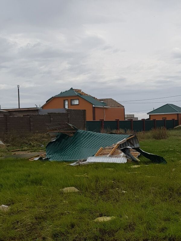 Целиноградский район в Акмолинской области после урагана  - Sputnik Казахстан