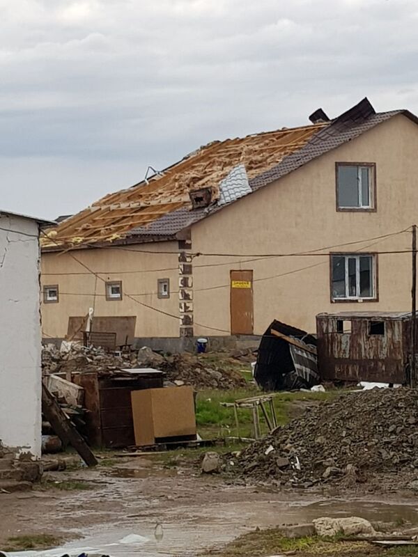 Целиноградский район в Акмолинской области после урагана  - Sputnik Казахстан