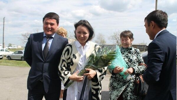 Самал Еслямова в Аралагаше - Sputnik Казахстан