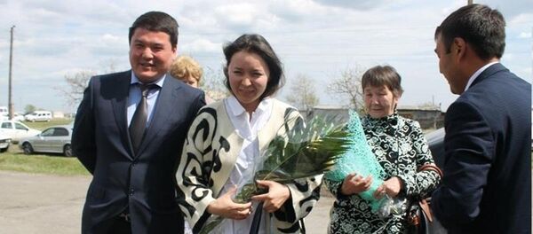 Самал Еслямова в Аралагаше Самал Еслямова в Аралагаше - Sputnik Казахстан